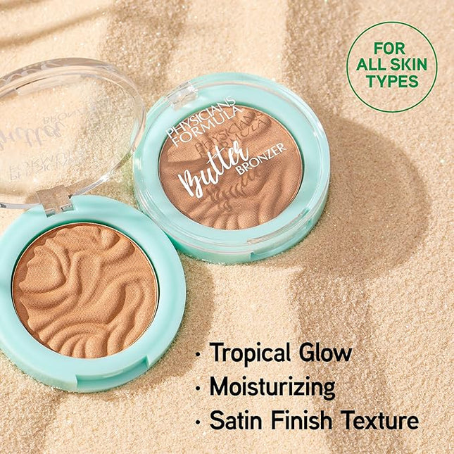 Physicians Formula Mini Murumuru Butter Bronzer,Moisturizing,Nourishing Murumuru Butter Blend for Silky All-Day Luminous Glow,Dermatologist Tested, Hypoallergenic,Vegan & Cruelty-Free -Bronzer Mini