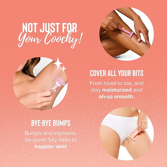 Coochy Shave Cream - Moisturizing Shave Lotion - Gentle Intimate Shaving Cream - For Bikini Area, Underarms, Legs & More - Rash-Free, Hydrating Formula - Sweet Nectar, 12.5 oz