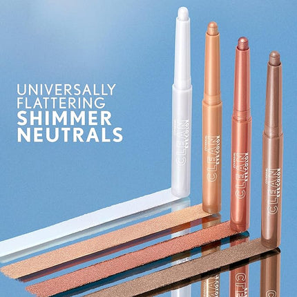 CoverGirl Clean Eye Color, Rose Copper, Eyeshadow Sticks, Ultra Creamy Formula, Lightweight, Buildable Formula, Lasts All Day, Smudge-Proof, 0.05oz
