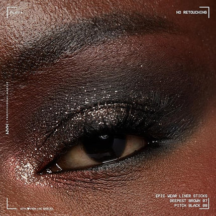 NYX PROFESSIONAL MAKEUP Epic Wear Liner Stick, Long-Lasting Eyeliner Pencil - Pitch Black