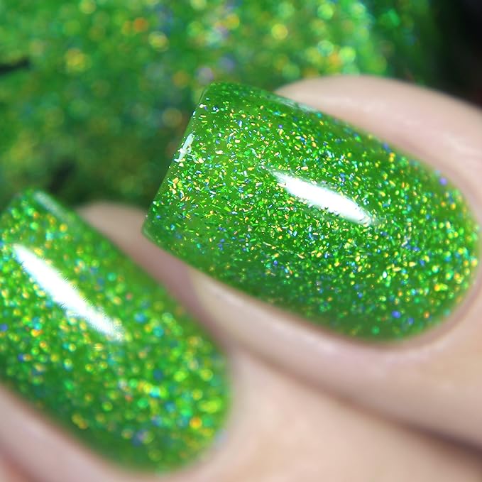 ILNP Someday - Juicy Lime Green Holographic Sheer Jelly Nail Polish