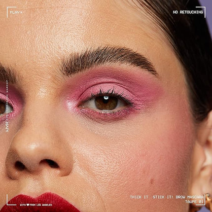 NYX PROFESSIONAL MAKEUP Thick It Stick It Thickening Brow Mascara, Eyebrow Gel - Taupe