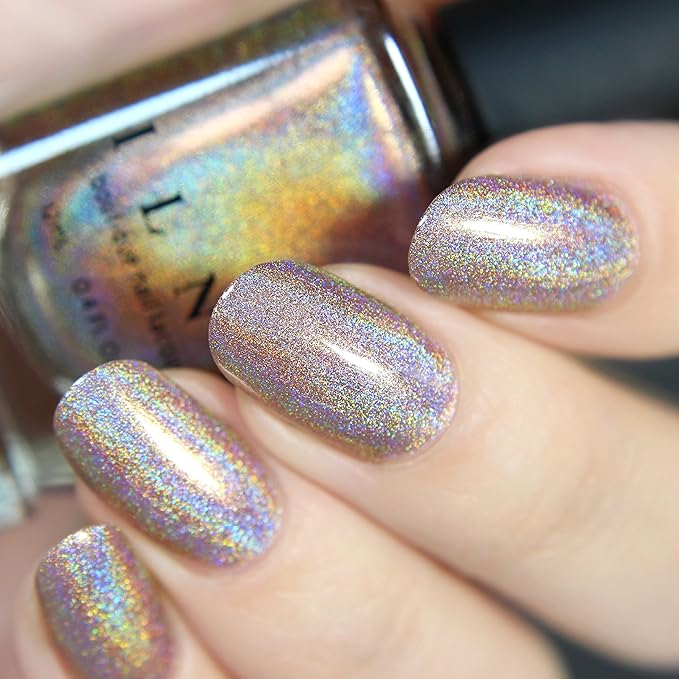 ILNP Soft Focus - Cozy Medium Beige Ultra Holographic Nail Polish