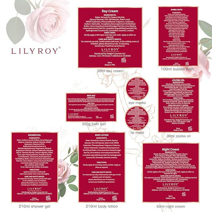 Valentines Day Gifts for Mom Spa Gift Set for Women 17Pcs Luxury Bath & Body Gift Set Beauty Care Kit with Necklace | Mothers Day, Birthday, Christmas Gifts for Her Wife Pampering Kit for Travel