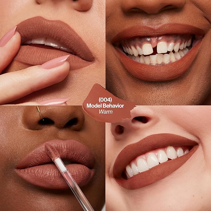 Revlon ColorStay Limitless Matte Liquid Lipstick, Vegan Formula, No-Budge, Longwear Lip Color, Long Lasting, Lightweight/Comfortable, Waterproof, 004 Model Behavior, 0.17 fl oz