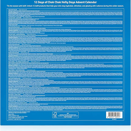 belif Chok Chok Holly Day Skincare Gift Set Advent Calendar 2025 – 12 Days of Glass Skin K-Beauty Skincare, Aqua Bomb Daily Moisturizer, Cooling Eye Gel, Holiday Gift set, Gift for her, Korean Skincare, Christmas Stocking Stuffers