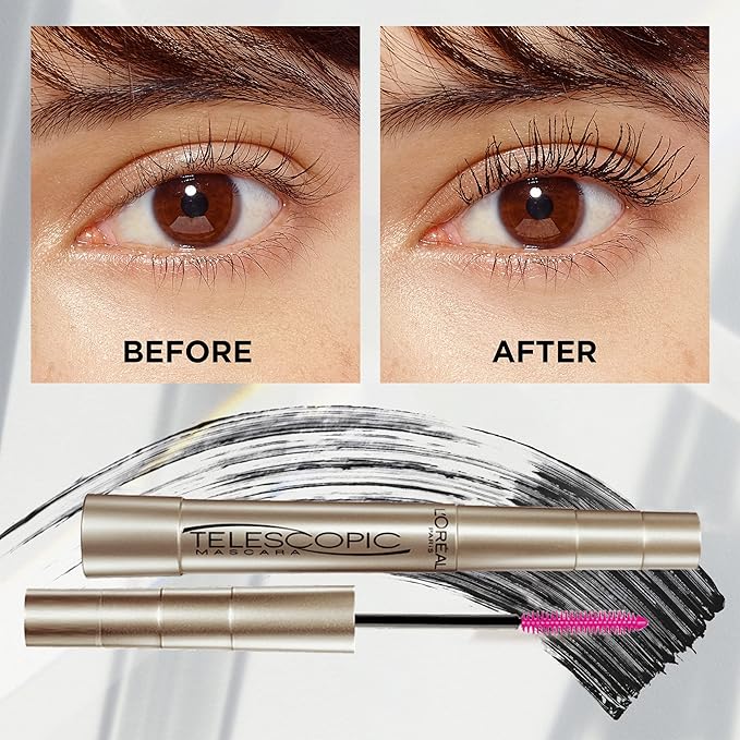L'Oreal Paris Makeup True Match Lumi Glotion Deep Highlighter and Telescopic Original Lengthening Mascara