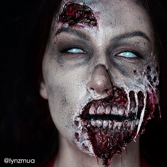 Mehron Makeup Liquid Latex | SFX Makeup | Halloween | Latex Glue for Skin | Prosthetic Glue 9 fl oz (266 ml) (Clear Flesh)