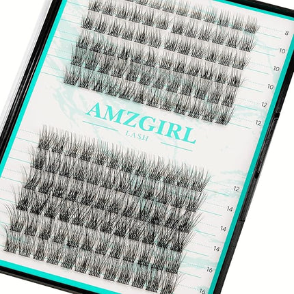 Lash Clusters Wispy 144PCS Eyelash Extension Cluster Lashes Individual Lashes DIY Lash Extension Natural Look Cluster Eyelash Extensions False Eyelashes at Home for Beginners(Daybreak,D-Mix8-16mm)