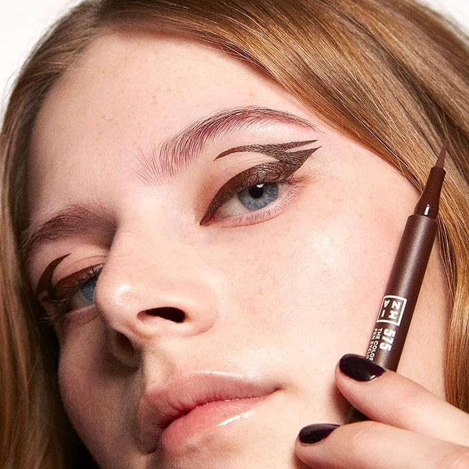 3INA The Color Pen Eyeliner - Waterproof Colorful Liquid Eyeliner Pencil for Bold Looks - Precise Felt Tip - 14 Hour Wear Eye Makeup - 575-0.034 oz