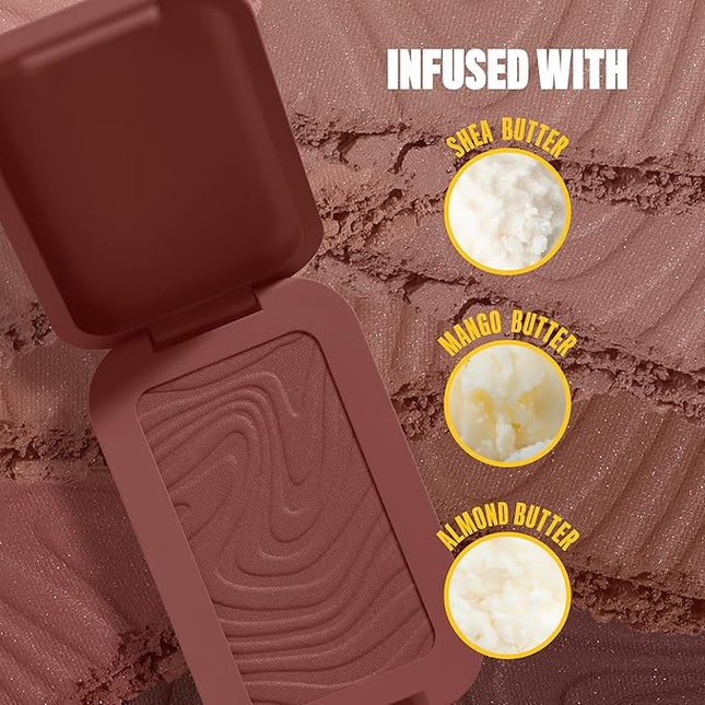 NYX PROFESSIONAL MAKEUP Matte Buttermelt Bronzer, Longwear Face Makeup with Up to 12 Hours of Wear, Vegan Formula - All Butta'D Up (Light Medium Neutral)