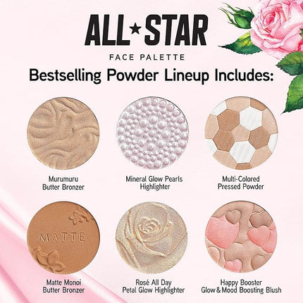Physicians Formula All-Star Face Palette, Velvety-Smooth Buildable & Blendable Formulas,Versatile Matte and Multidimensional Shades, Cruelty-Free & Vegan - Natural