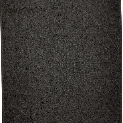 Amazon Basics 6 Piece Fade Resistant Hand Towel, 100% Cotton, Black, 26'' x 16''