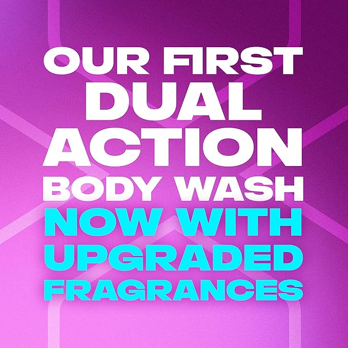 AXE Body Wash 4 Count 12h Refreshing Scent Excite Crisp Coconut & Black Pepper Men's Body Wash with 100% Plant-Based Moisturizers 16 oz