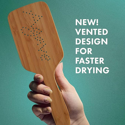 Agave Natural Bamboo Paddle Brush Lightweight Detangling & Smoothing Hair Brush