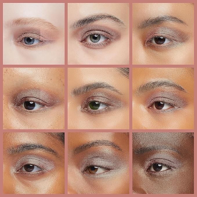 FOCALLURE Shimmer and Matte Cream Eyeshadow Stick,Smooth Brilliant Eye Brightener Pencil for Women,Long Lasting Waterproof Eye Shadow and Liners Makeup,Rosie