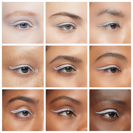 Erinde Liquid Glitter Eyeshadow Eyeliner, Korean Makeup Bling Under Eye Shadow, Shimmer Metallic, Lightweight Waterproof Long Wearing, Loose Glue for Sparkly Crystals Eye Makeup, Colorful Sequins