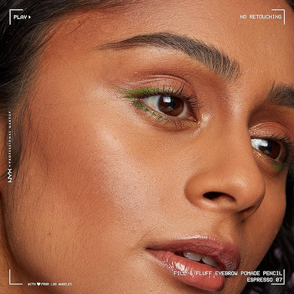 NYX PROFESSIONAL MAKEUP Fill & Fluff Eyebrow Pomade Pencil, Espresso