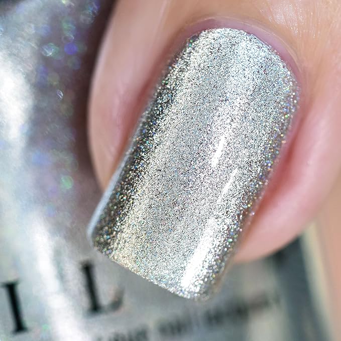 ILNP Avalanche - Pure Silver Holographic Nail Polish