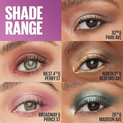 Maybelline New York Shadow Blocks Shadow Blocks Eyeshadow Palette, Stacked Eye Shadow Trio, 26th & Madison Ave, 0.08 oz