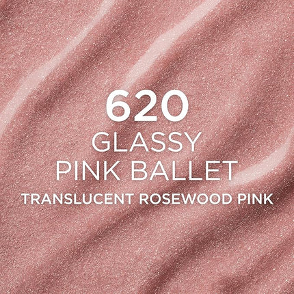 L'Oreal Paris True Match Lumi Le Glass Highlighter Stick, Reflective, Translucent, Glassy Highlighter for Face and Body, 620 Pink Ballet, 0.17 Oz